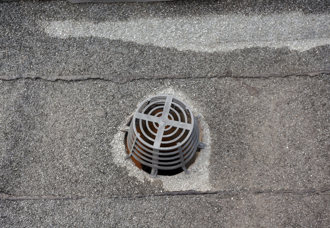 flat roof drain How do flat roofs drain water